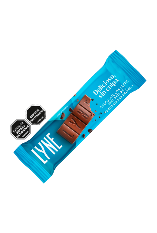 Imagen destacada del producto Barra – Lyne chocolate con leche (25gr)